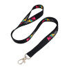 Custom Sublimation Lanyards Black